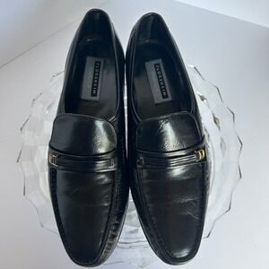 Florsheim‎ Comfortech Mens Black Leather Loafers Dress Shoes 11.5 B